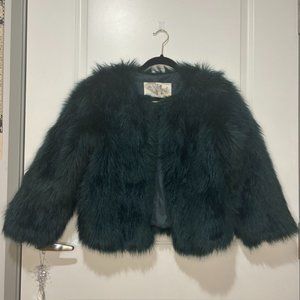💙 Luxurious Kimchi Blue Royal Blue Faux Fur Coat w/ Pockets - SM, A Statement P